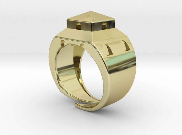 Anello LB in 18k Gold Plated Brass