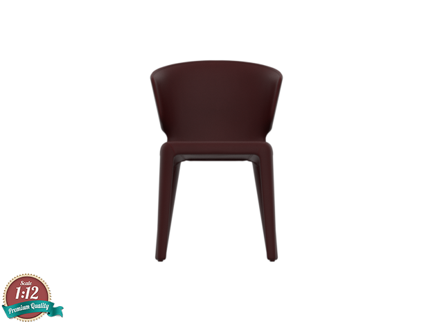 Miniature Hola Chair 367 - Cassina in White Natural Versatile Plastic: 1:12