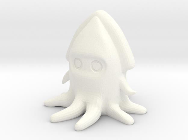 Squid in White Processed Versatile Plastic