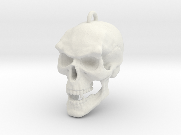 skull necklace in White Natural Versatile Plastic
