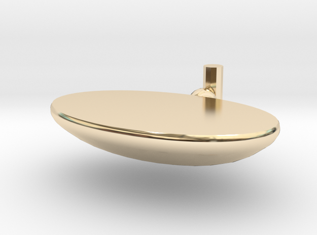 Soap box in 14k Gold Plated Brass: Small