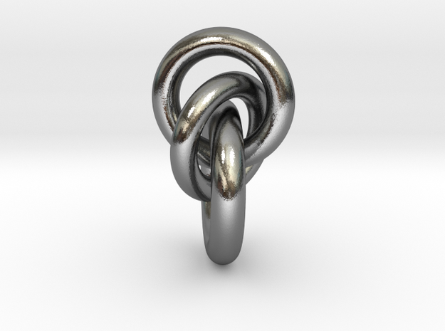 Interlocking Rings in Polished Silver (Interlocking Parts)
