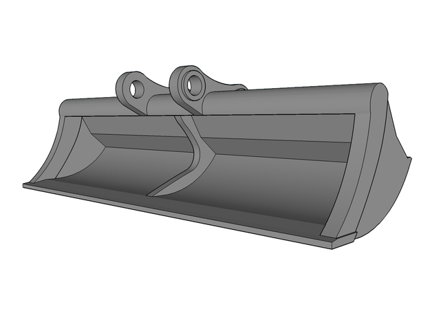HO - Ditch Cleaning Bucket for 20-25t excavators in Tan Fine Detail Plastic