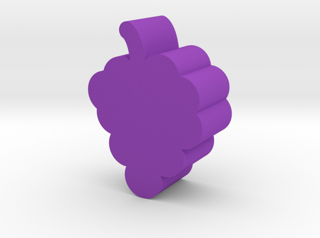Grape Game Piece in Purple Processed Versatile Plastic