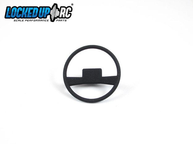 1:10 RC Truck Steering wheel 1 in Black Natural Versatile Plastic