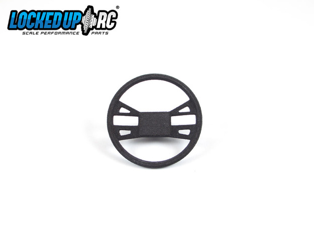 1:10 RC Truck Steering wheel 2 in Black Natural Versatile Plastic