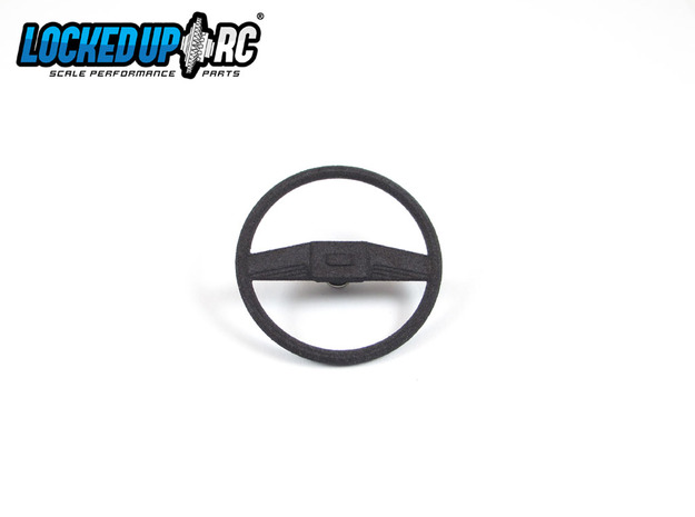 1:10 RC Truck Steering wheel 6 in Black Natural Versatile Plastic