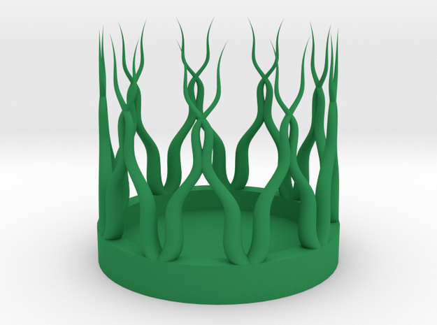 Natural Coaster in Green Processed Versatile Plastic: Medium