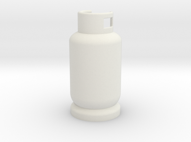 Scale 1/10 gas tank butane in White Natural Versatile Plastic