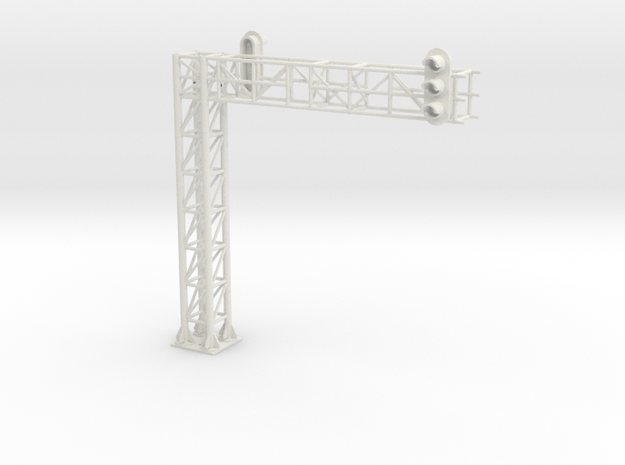 two track block signal one way in White Natural Versatile Plastic