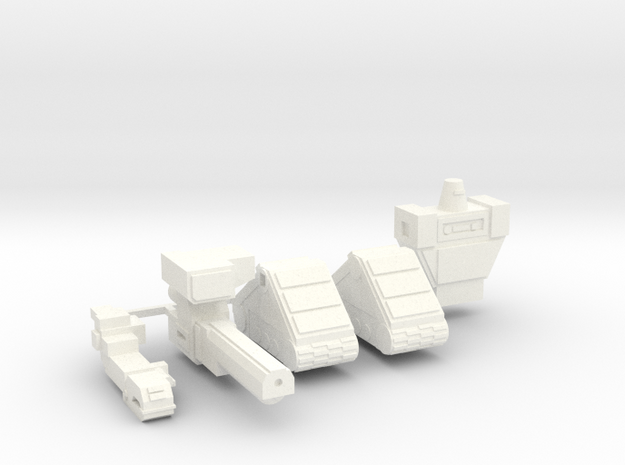 Warbot Command and Control Node in White Processed Versatile Plastic