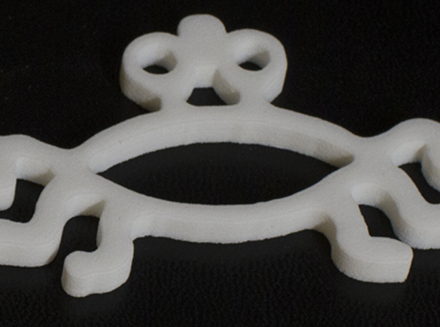 Flying Spaghetti Monster FSM Necklace Pendant in White Natural Versatile Plastic