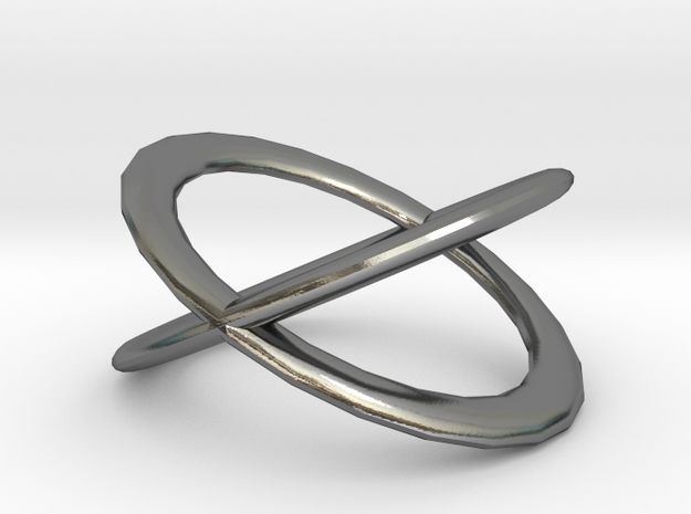 Infinite ring in Polished Silver