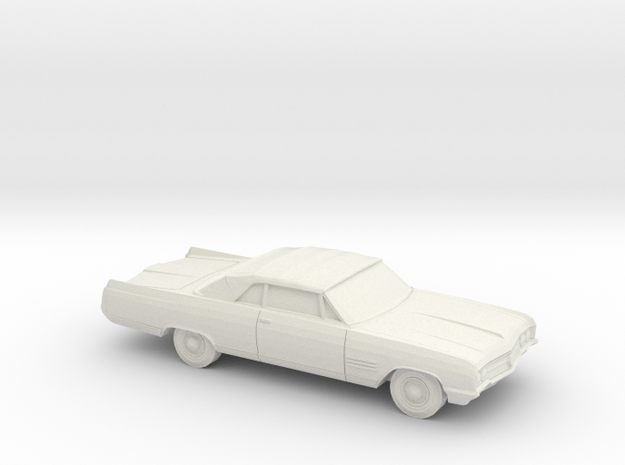 1/87 1964 Buick Wildcat Convertible in White Natural Versatile Plastic