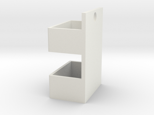 Hanging on the wall of the box in White Natural Versatile Plastic: Medium