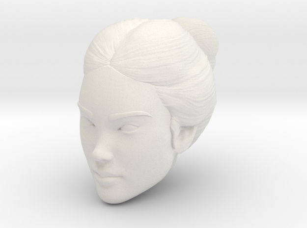 Female head in White Natural Versatile Plastic