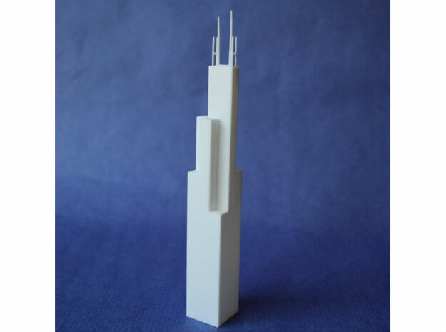 Willis Tower in White Natural Versatile Plastic