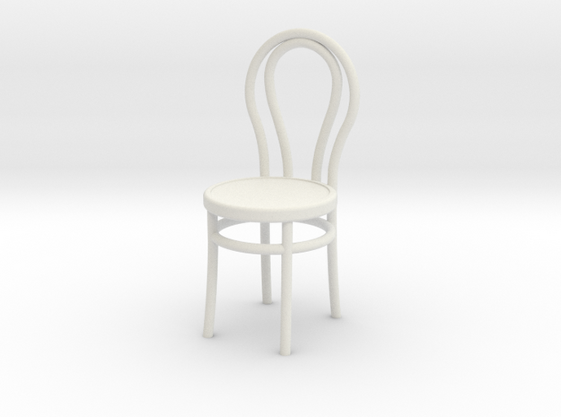 Bentwood Chair in White Natural Versatile Plastic