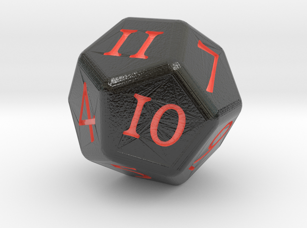 D12 D&D Dice in Glossy Full Color Sandstone