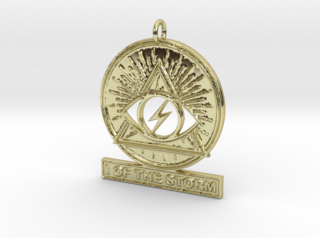 I OF THE STORM Pendant in 18k Gold