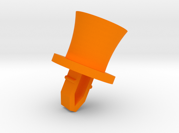 Friendly Octopus Buddy - Hat in Orange Processed Versatile Plastic