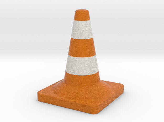 Traffic cone full colors in Full Color Sandstone