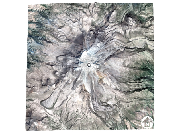 Pico de Orizaba / Citlaltépetl Map: 6" in Full Color Sandstone