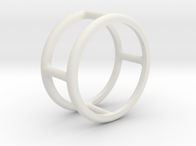 Simply Shapes Pendants Circle in White Natural Versatile Plastic