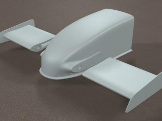 1/8 Scale Dragster Nose in White Natural Versatile Plastic