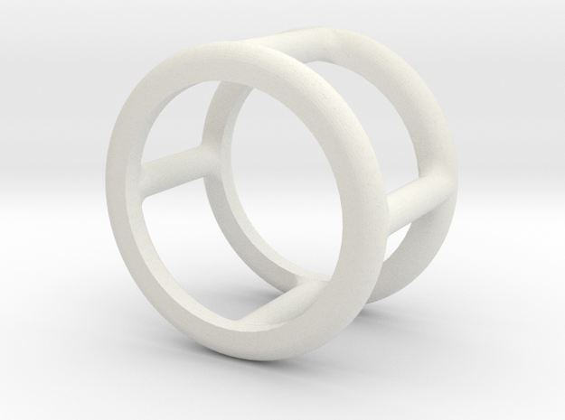Simply Shapes Rings Circle in White Natural Versatile Plastic: 3.25 / 44.625