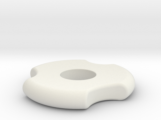Fidget Spinner in White Natural Versatile Plastic