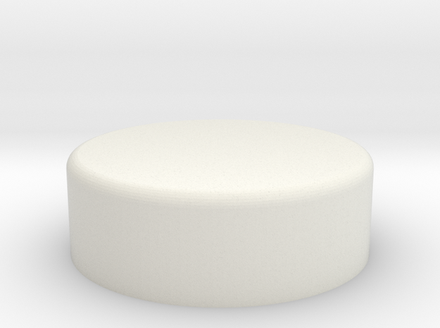 AT-AT Commander Round Flat in White Natural Versatile Plastic