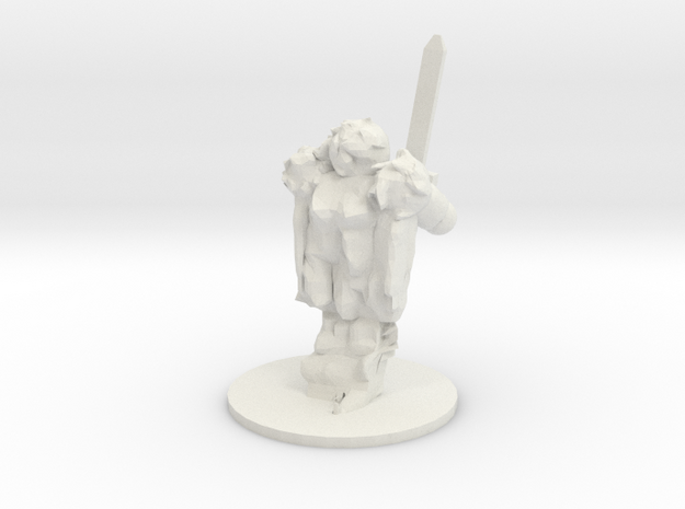 Spirit Warrior in White Natural Versatile Plastic