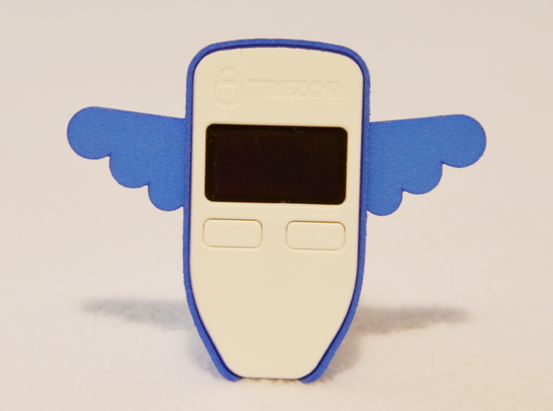 Trezor Cover - Angelo Flybilly in Blue Processed Versatile Plastic