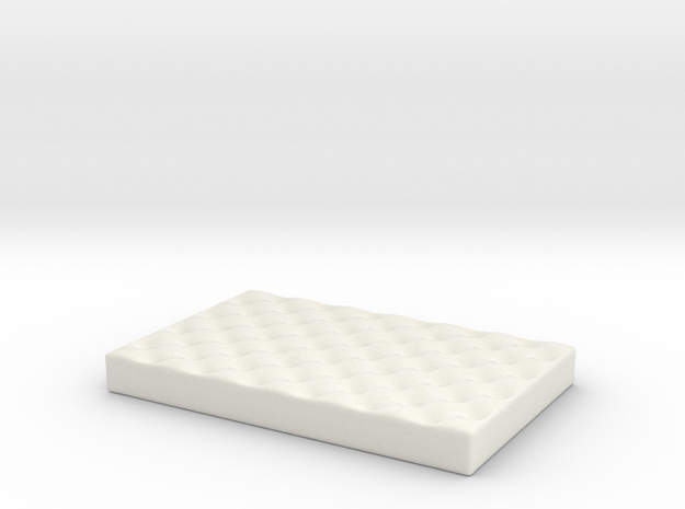 Small Dog Bed various scales in White Natural Versatile Plastic: 1:24