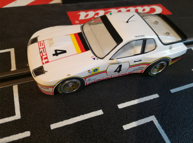 132 Cockpit Falcon Slot Cars Porsche 924 GTP GTR in White Natural Versatile Plastic
