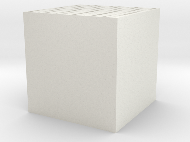 Maze 10 x 10 x 10 in White Natural Versatile Plastic