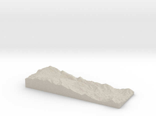 Model of Oat Hills in Natural Sandstone