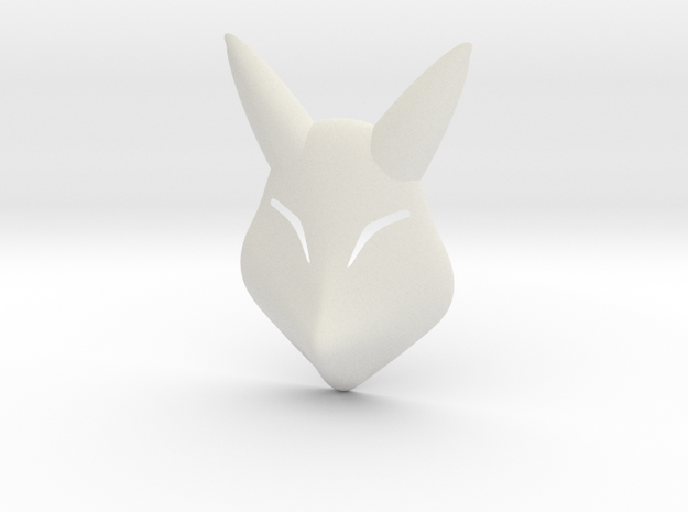 Keaton Fox Mask in White Natural Versatile Plastic