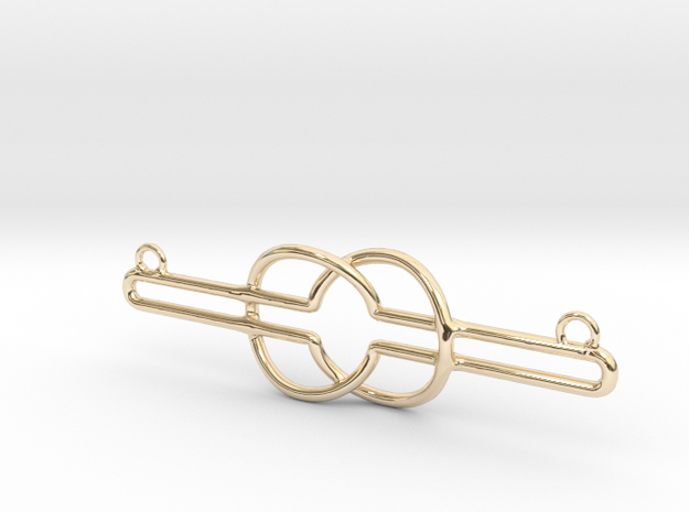 Nyansapo - Wisdom Knot in 14K Yellow Gold