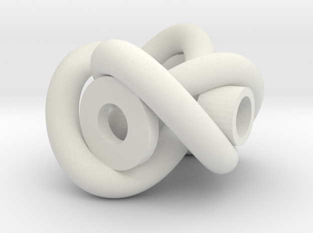 Endless Celtic-Knot  in White Natural Versatile Plastic