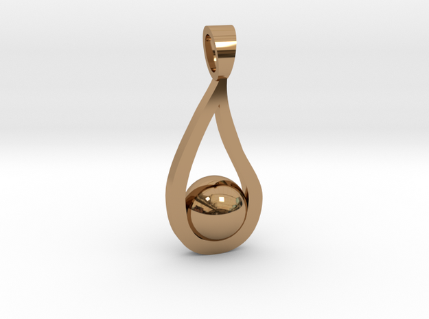 Drop [pendant] in Polished Brass