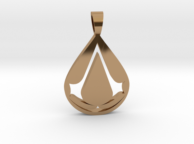 Assassin [pendant] in Polished Brass