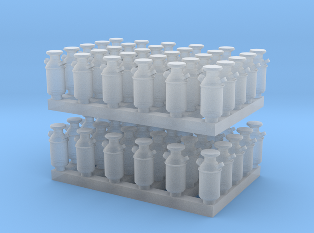 1:160 Milk Cans V2 - 60ea in Smooth Fine Detail Plastic