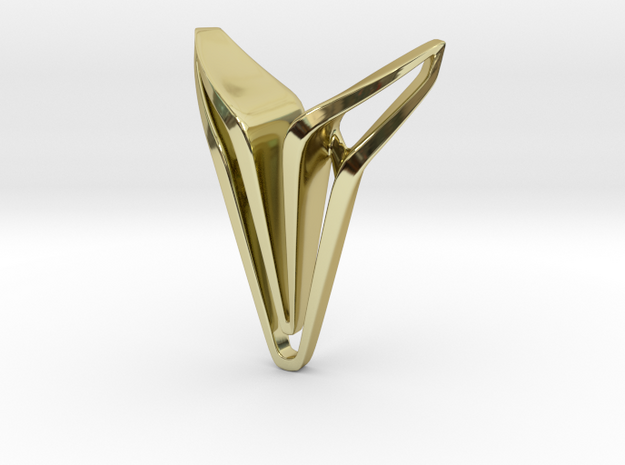 YOUNIVERSAL Edge, Pendant. in 18k Gold Plated Brass