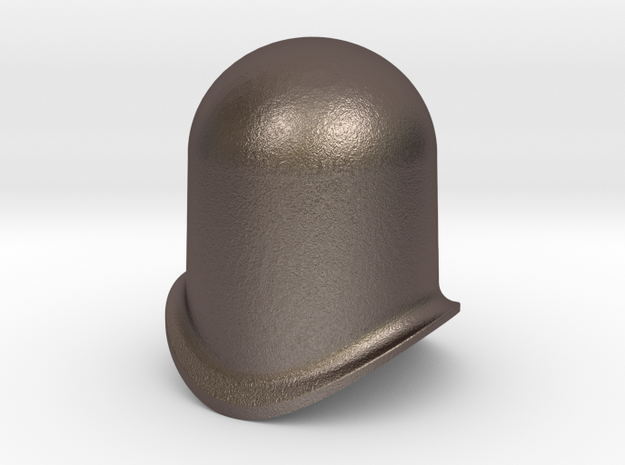 L&B-style dome to fit 16mm-scale locomotives in Polished Bronzed Silver Steel