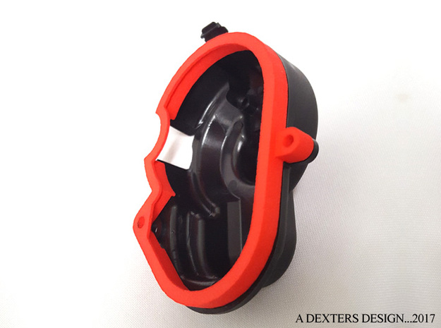 Dust Cover Extender for Traxxas in Red Processed Versatile Plastic