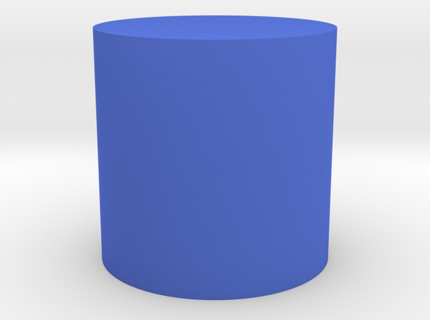 Cylindre - Cylinder in Blue Processed Versatile Plastic