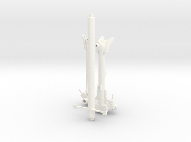 Frontsaugarm System "Hansmeier" in White Processed Versatile Plastic: 1:32