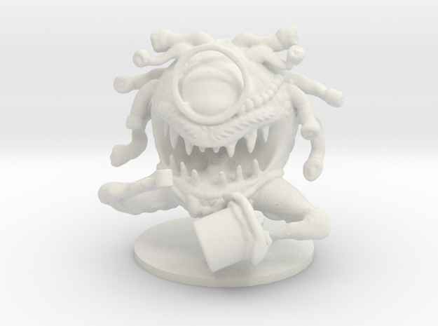 Gentleman Beholder (Large Aberration) in White Natural Versatile Plastic